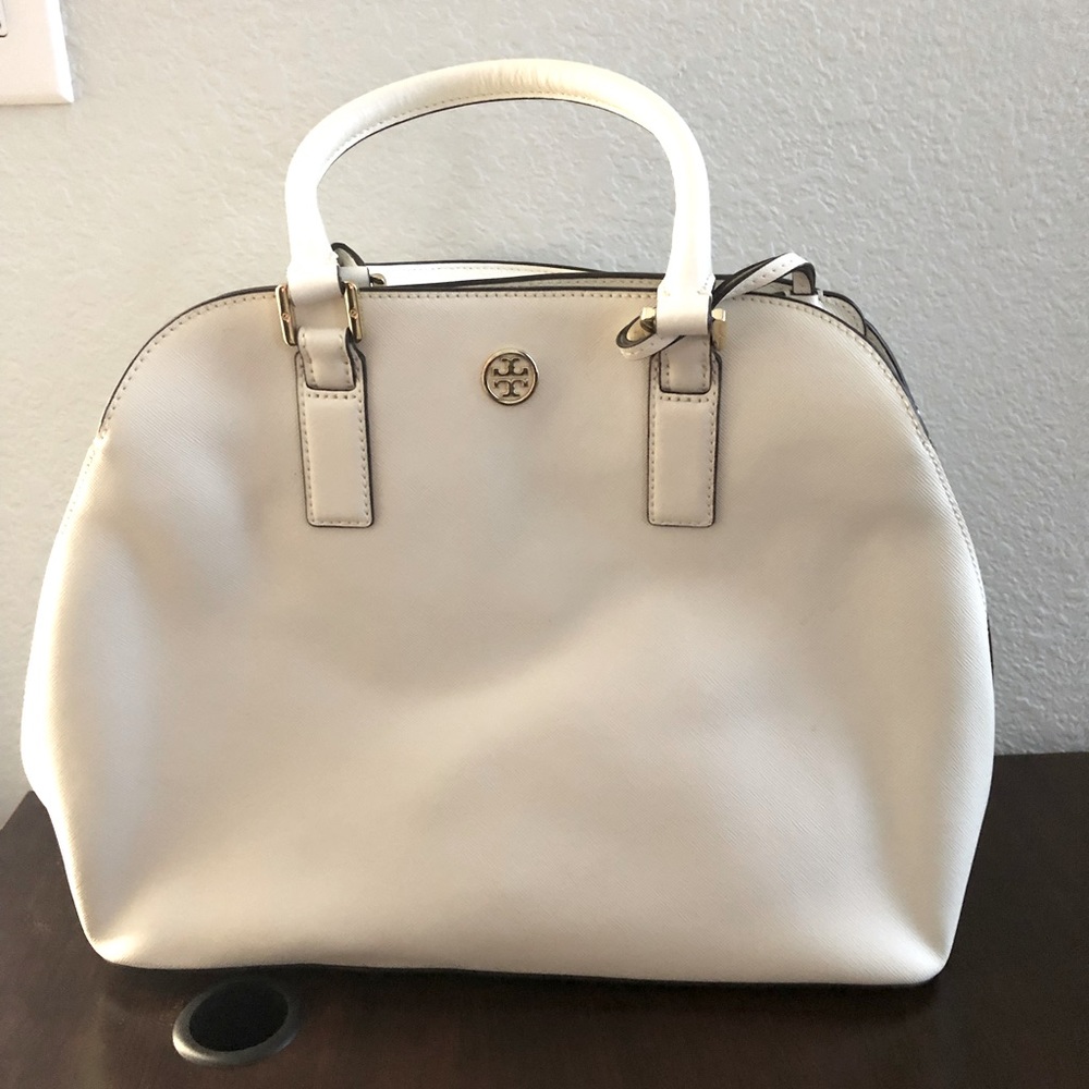 Tory Burch White Dome Purse